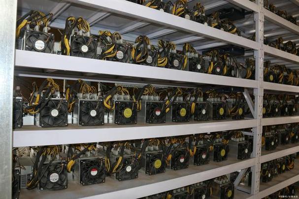 Goldshell mining farm facility with rows of active miners
