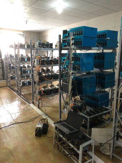 Cryptocurrency mining farm buzzing with activity in Australia