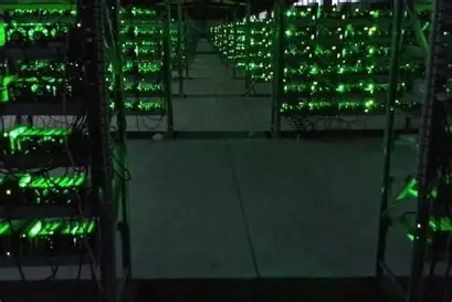 Whatsminer hosted mining setup illustrating efficiency and technology