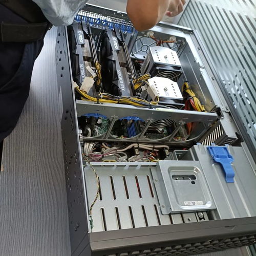 A Bitmain mining machine set up in an optimal mining environment